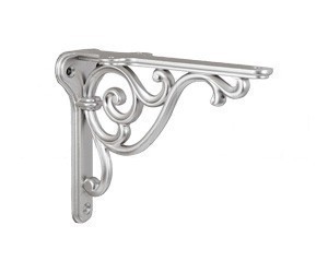 Менсолодержатель для деревянных полок  WRM.800.150.00R3, материал Металл, отделка Серебро, 150*115 мм