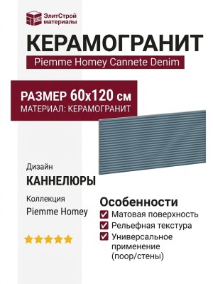 Piemme Homey Cannete Denim 60x120 05985