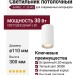 Светильник потолочный BARREL 11.30 WS