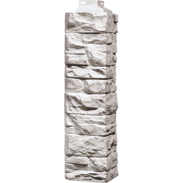 Наружный угол FineBer, Скала, Белый мелованный