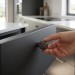 Ручка кнопка SYSTEM 1965 0008 BBN, материал Алюминий, отделка Титан, 25*d=20 мм