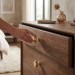 Ручка кнопка M5320.K.BB, материал Замак, отделка Золото, 38*15*28 мм