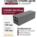 Гладкий столб ДПК АЙ-ТЕХПЛАСТ серого цвета