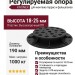 Регулируемая опора KRONEX 18-25 мм