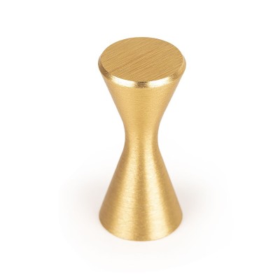 Ручка кнопка DIABOLO 0497014L291, материал Замак, отделка Золото, 31*d=14 мм