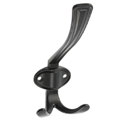 Крючок WZ-CORUNA-D-20M, материал Замак, цвет Чёрный, отделка Черный, 158*66*76 мм