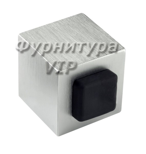 Ограничитель напольный CUBE 319 CS, материал Латунь, отделка Хром, 30*35*30 мм