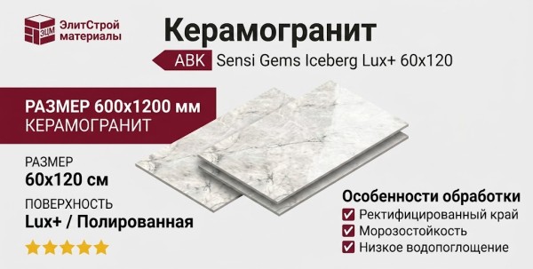 ABK Sensi Gems Iceberg Lux+ 60x120 PF60006414