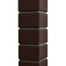 Угол наружный Grand Line, Клинкерный кирпич Design, Шоколадный, шов RAL 7006