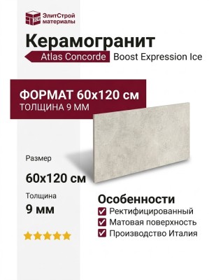 Atlas Concorde Italy Boost Expression Ice 60x120 AYUT