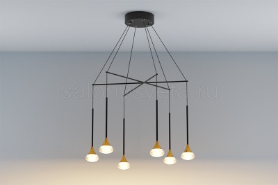 Светильник подвесной DROPS 6 30.30 BG