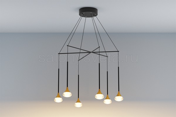 Светильник подвесной DROPS 6 30.30 BG