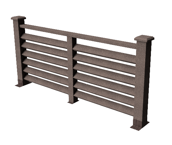 Декоративное ограждение ДПК GRINDERDECO Босфор в цвете венге