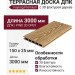 Террасная доска из ДПК Faynag Premium PINO 3D Орех