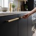 Ручка скоба 15.083.128.160.36, материал Латунь, отделка Золото, 33*20*176 мм