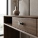 Ручка кнопка FLOID 0495035Z610, материал Замак, отделка Серебро, 30*d=35 мм