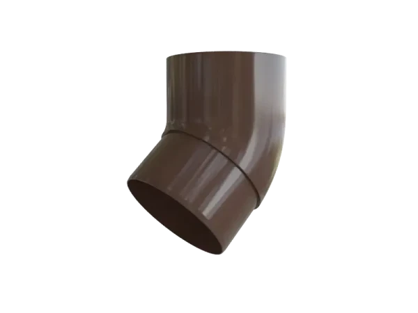 Колено трубы 45°, Альта-Профиль, Элит Коричневый