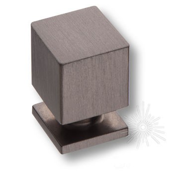 Ручка кнопка SYSTEM 1954 0014 BBN, материал Алюминий, отделка Титан, 14*14*14 мм