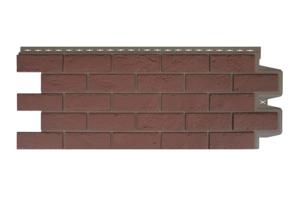 Фасадная панель Grand Line, Состаренный кирпич Design Plus, Цвет Корица (Темно-бежевый шов)