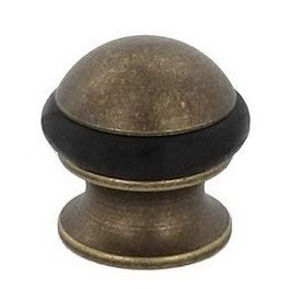 Дверной ограничитель напольный 92/F-BRASS ANTIC, материал Латунь, отделка Бронза, d=35 мм