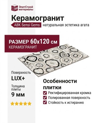 ABK Sensi Gems Multiquartz Lux+ 60x120 PF60006731