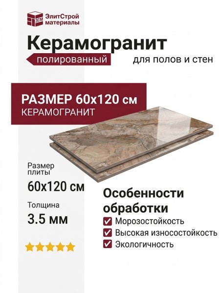 Grespania Coverlam Ankara Bronce Pulido 60x120 80KR24P