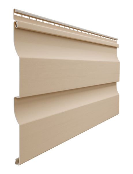 Виниловый сайдинг Docke, Корабельный брус D4.5D, Крем-брюле