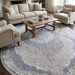 Ковер Armina 3880A blue овал 300x500