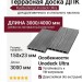 Террасная доска ДПК RusDecking Unodeck Ultra - Серый