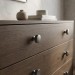Ручка кнопка M5320.K.MBN, материал Замак, отделка Графит, 38*15*28 мм