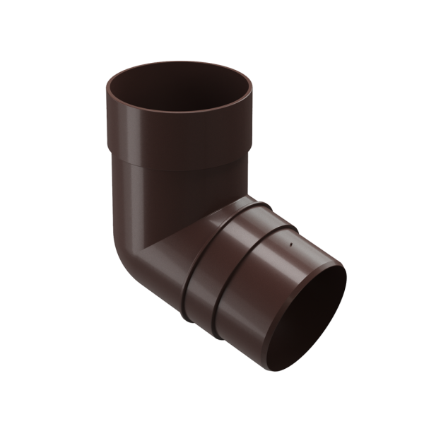 Колено 72˚ для водостока Docke Premium, цвет Шоколад