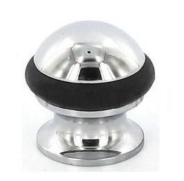 Дверной ограничитель напольный 92/F-OC, материал Латунь, отделка Хром, d=35 мм