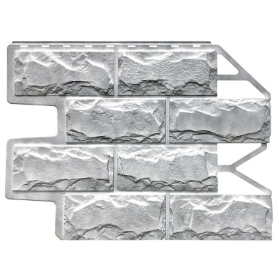 Фасадная панель FineBer, Блок, Светло-серый цвет