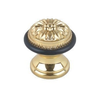 Ограничитель напольный С52100L BRIGHT BRASS, материал Латунь, отделка Золото, 41*41 мм