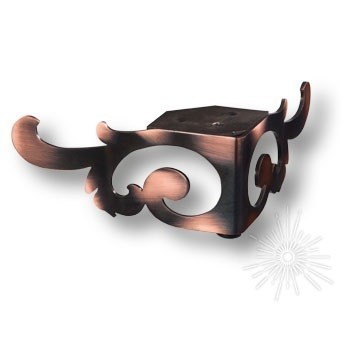 Опора мебельная KAX-4605-0065-A07, материал Сталь, отделка Медь, 153*67 мм