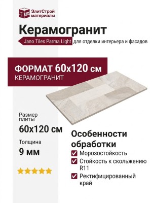 Jano Tiles Parma Light R11 60x120