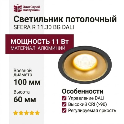 Светильник потолочный SFERA R 11.30 BG DALI