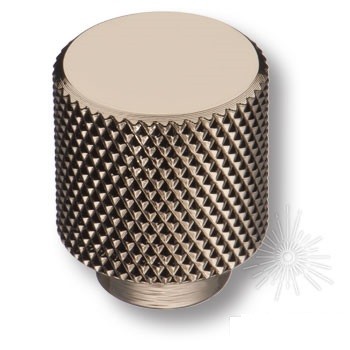 Ручка кнопка 1965 0008 PN, материал Алюминий, отделка Никель, 25*d=20 мм