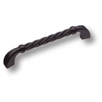 Ручка скоба 7581-810, материал Замак, цвет Чёрный, отделка Черный, 30*15*150 мм