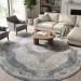 Ковер Armina 3880A blue круг 300x300