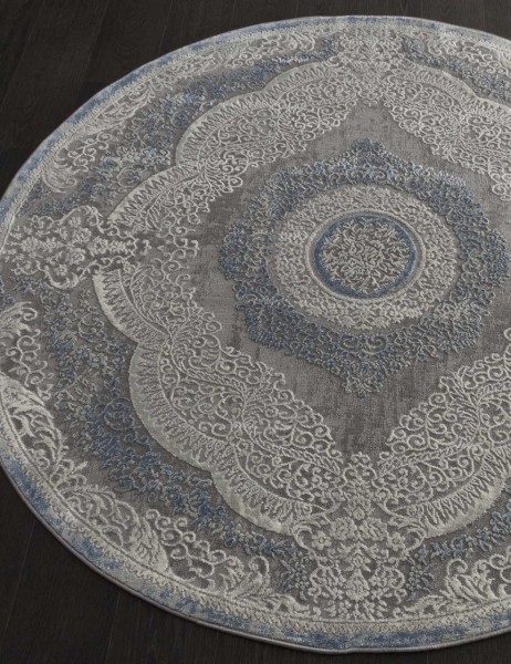 Ковер Armina 3880A blue круг