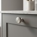 Ручка кнопка M5320.K.MSN, материал Замак, отделка Сталь, 38*15*28 мм