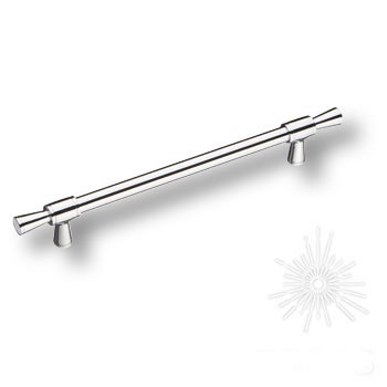 Ручка скоба SYSTEM 4690 0192 CR-CR, материал Алюминий Замак, отделка Хром, 37*16*263 мм