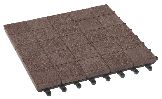 Модульный паркет ДПК GRINDERDECO Мозаика 13 Коричневый шоколад