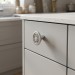 Ручка кнопка 15.388.38 DIA 07, материал Замак, отделка Хром, 25*d=38 мм