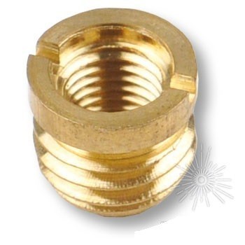 Втулка к полкодержателю 00560, материал Латунь, отделка Латунь, 8.5(M6*0.75) мм