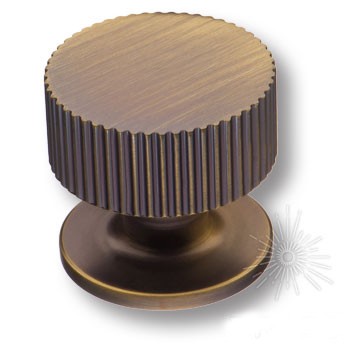 Ручка кнопка 1975 0032 ABM, материал Алюминий, отделка Бронза, 30*d=32 мм