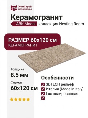 ABK Moooi Nesting Room Egg Scape Cloistered Dove Powder Lux 3D 60x120 PF60021331