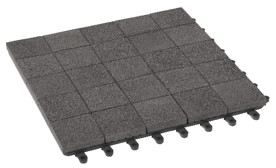 Модульный паркет ДПК GRINDERDECO Мозаика 13 Цвет: Серый базальт