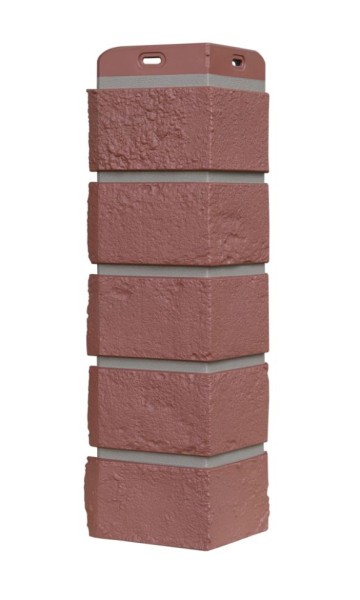 Угол Grand Line, Состаренный кирпич Design Plus, Корица (Темный бежевый шов)